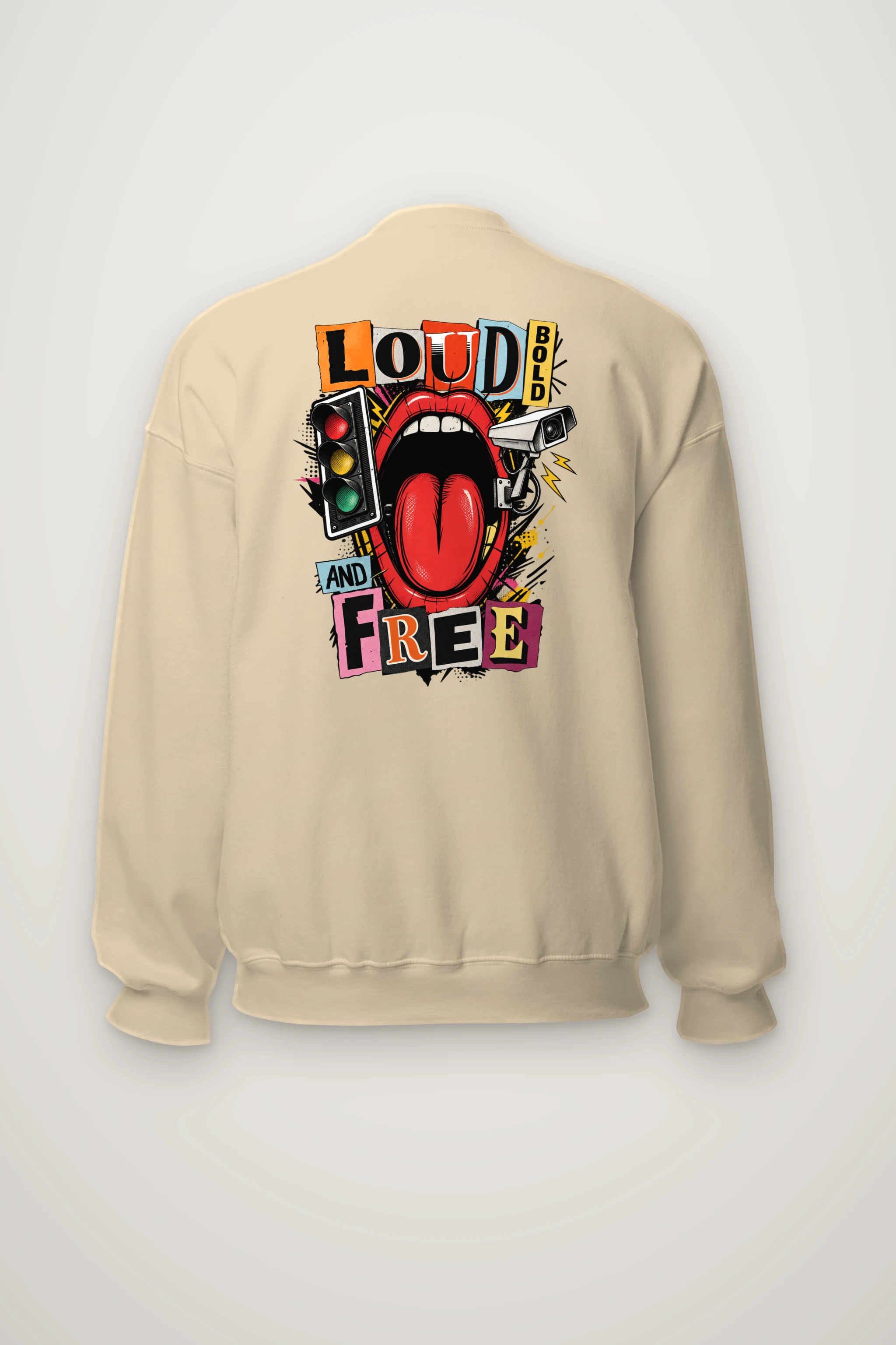 "Loud Bold And Free" Heavy Blend Unisex Crewneck Sweatshirt