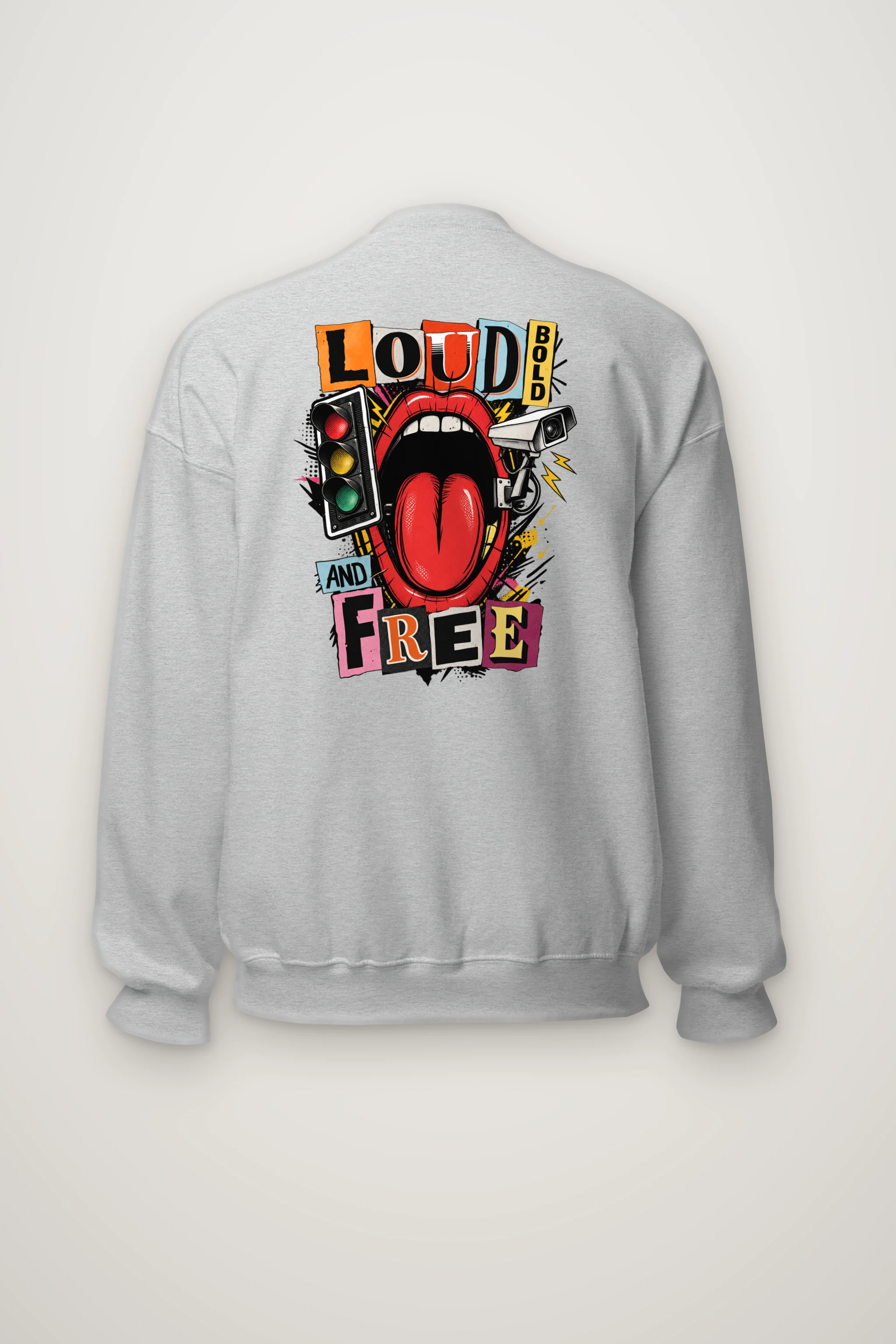 "Loud Bold And Free" Heavy Blend Unisex Crewneck Sweatshirt