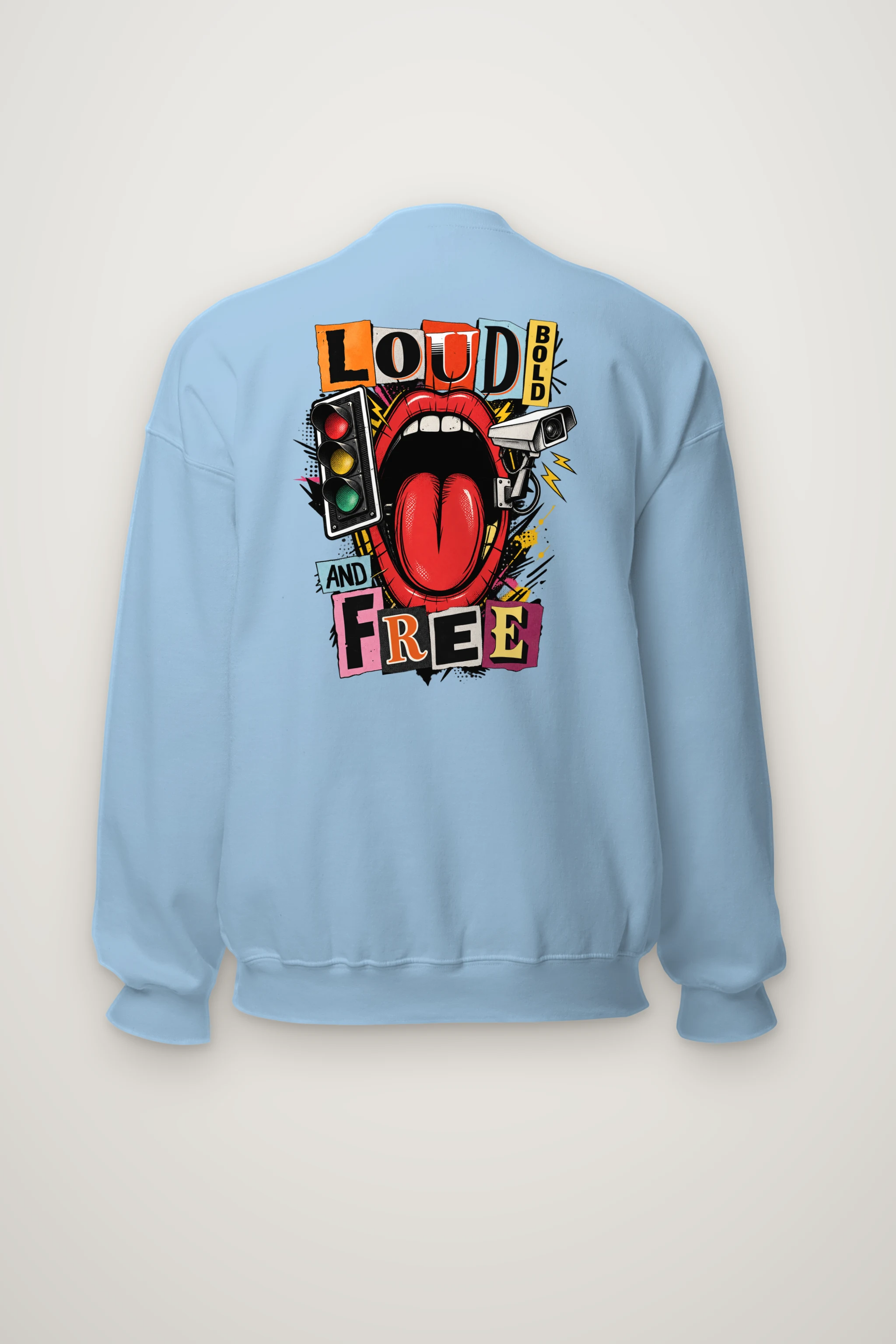 "Loud Bold And Free" Heavy Blend Unisex Crewneck Sweatshirt