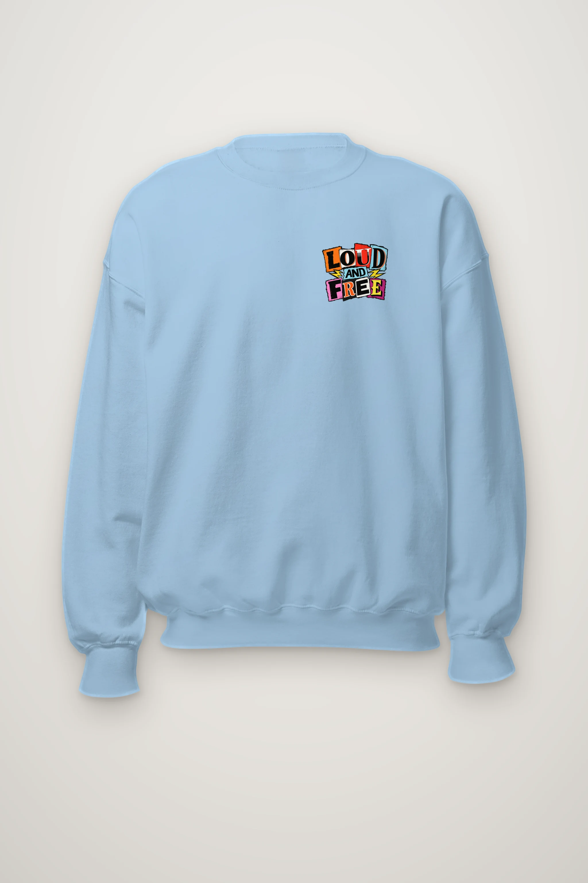 "Loud Bold And Free" Heavy Blend Unisex Crewneck Sweatshirt