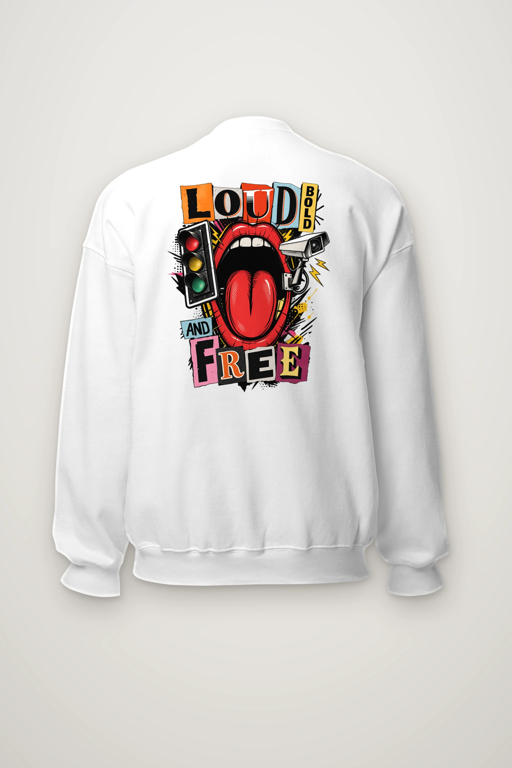 "Loud Bold And Free" Heavy Blend Unisex Crewneck Sweatshirt