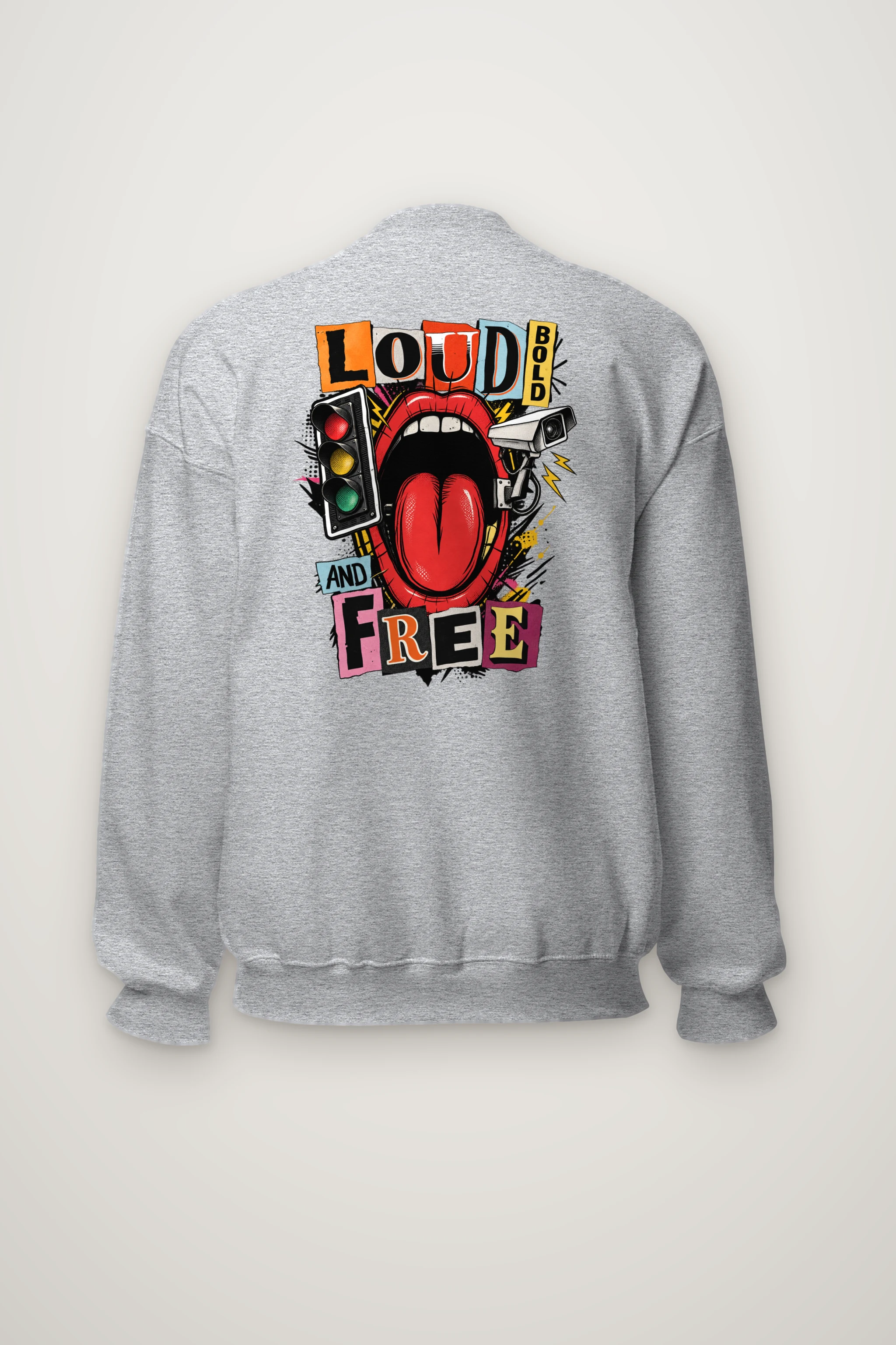 "Loud Bold And Free" Heavy Blend Unisex Crewneck Sweatshirt
