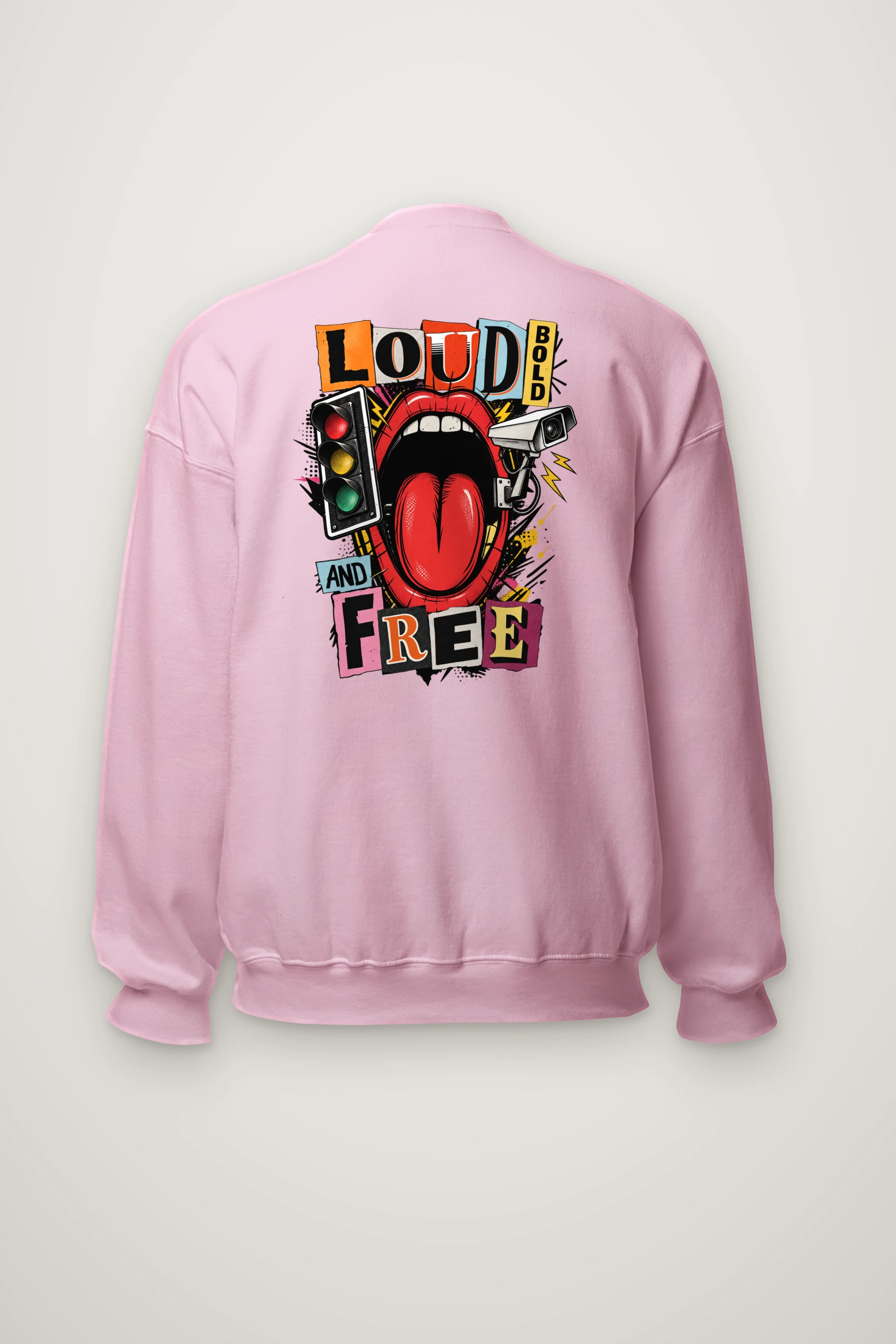 "Loud Bold And Free" Heavy Blend Unisex Crewneck Sweatshirt