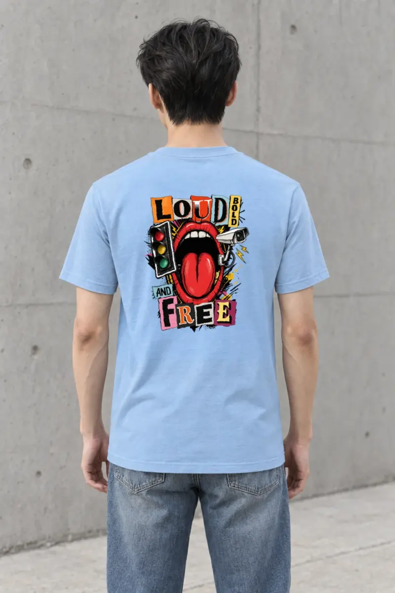 "Loud Bold And Free" Heavyweight Unisex Crewneck T-shirt