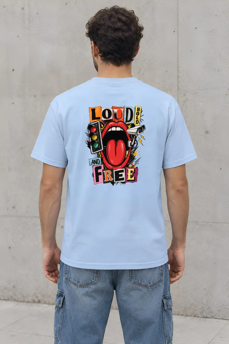 "Loud Bold And Free" Heavyweight Unisex Crewneck T-shirt