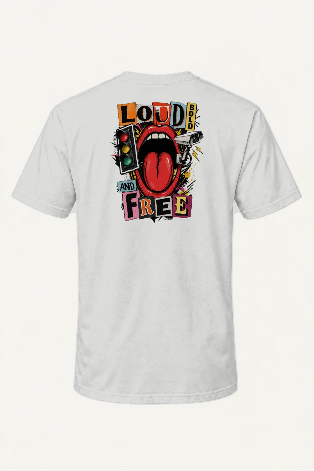 "Loud Bold And Free" Heavyweight Unisex Crewneck T-shirt | Gildan 5000