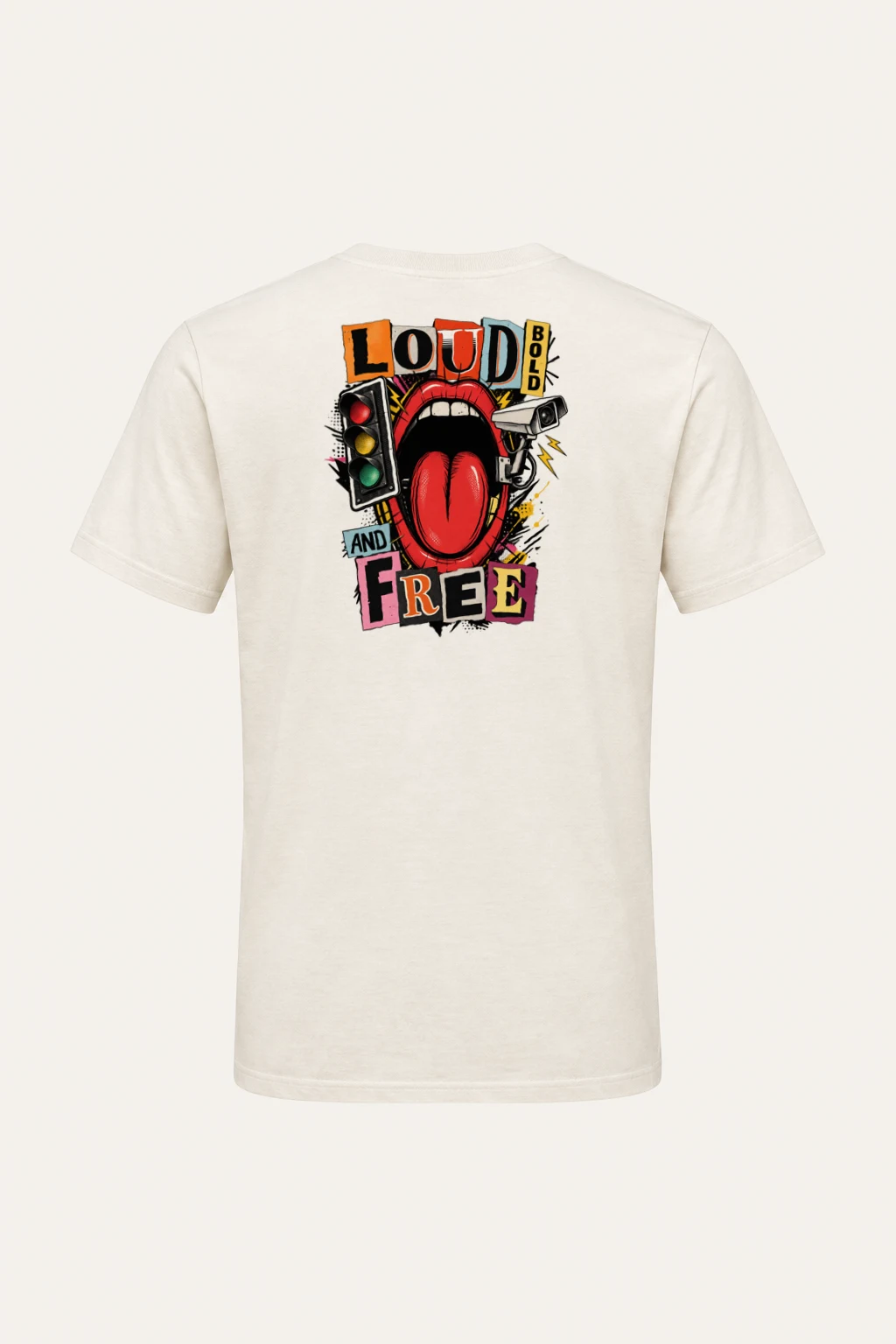 "Loud Bold And Free" Heavyweight Unisex Crewneck T-shirt | Gildan 5000