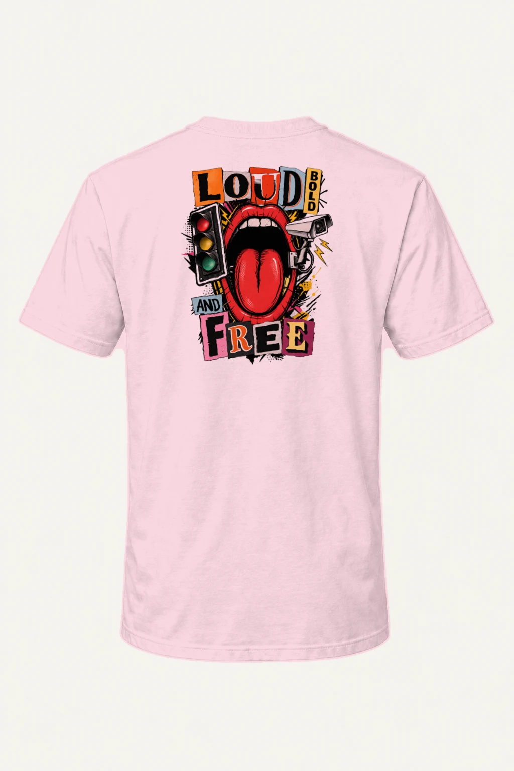 "Loud Bold And Free" Heavyweight Unisex Crewneck T-shirt | Gildan 5000