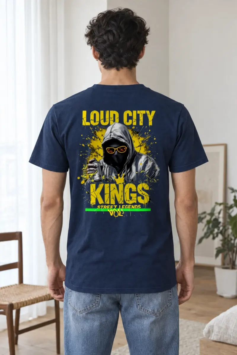 "Loud City Kings" Heavyweight Unisex Crewneck T-shirt | Gildan 5000