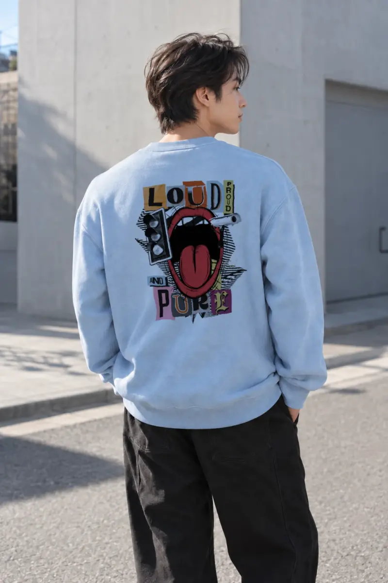 “Loud Proud And Pulse” Heavy Blend Unisex Crewneck Sweatshirt | Gildan 18000