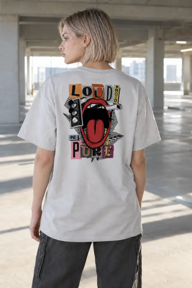 "Loud Proud Pulse" Heavyweight Unisex Crewneck T-shirt | Gildan 5000