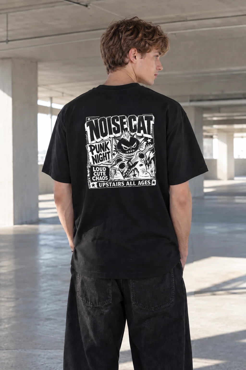 "Loud Quiet Chaos" Heavyweight Unisex Crewneck T-shirt | Gildan 5000