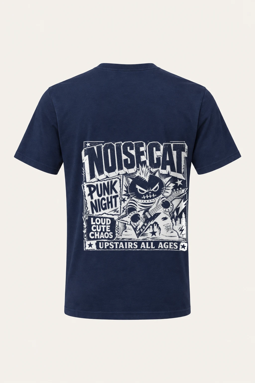 "Loud Quiet Chaos" Heavyweight Unisex Crewneck T-shirt | Gildan 5000