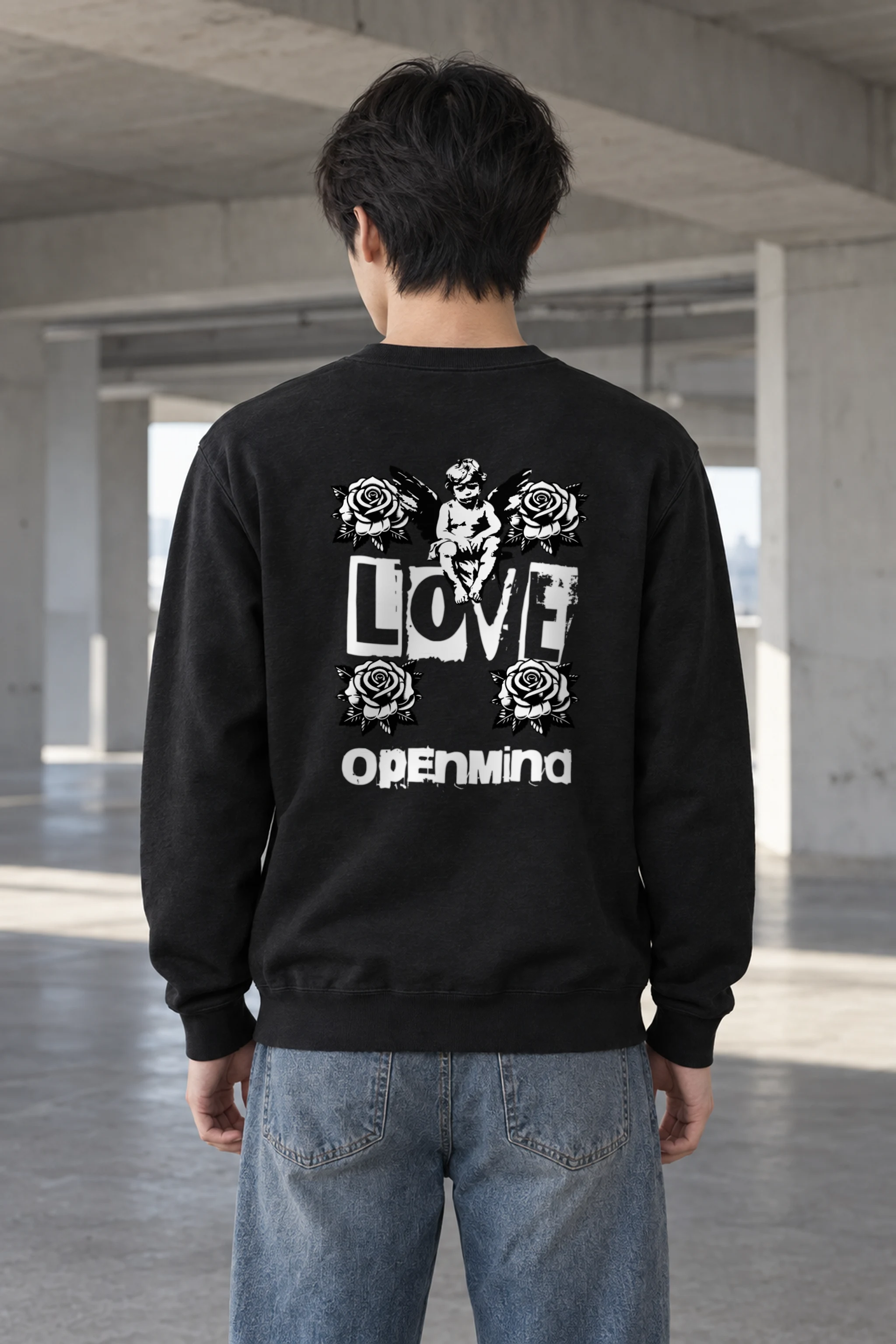 "Love Cherub" Heavy Blend Unisex Crewneck Sweatshirt
