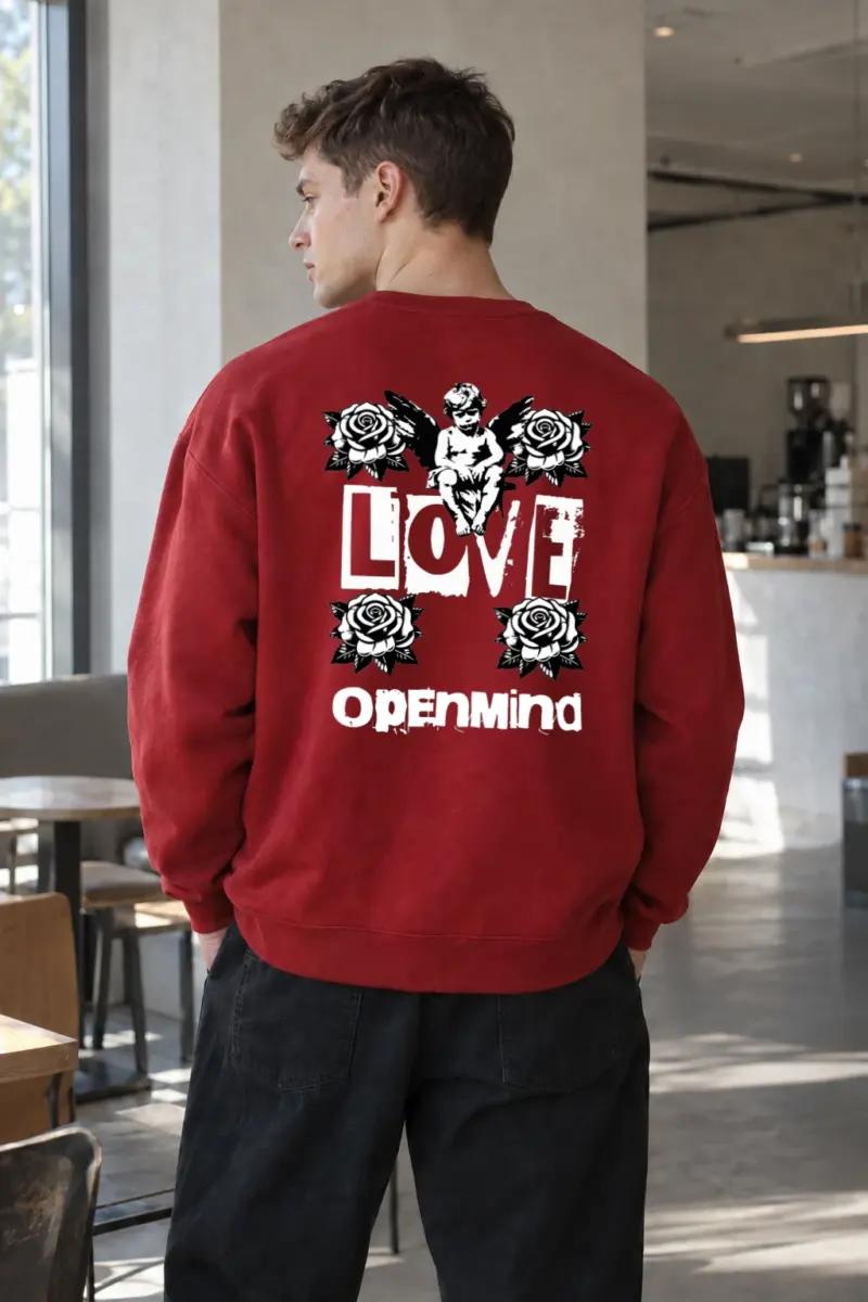 "Love Cherub" Heavy Blend Unisex Crewneck Sweatshirt | Gildan 18000