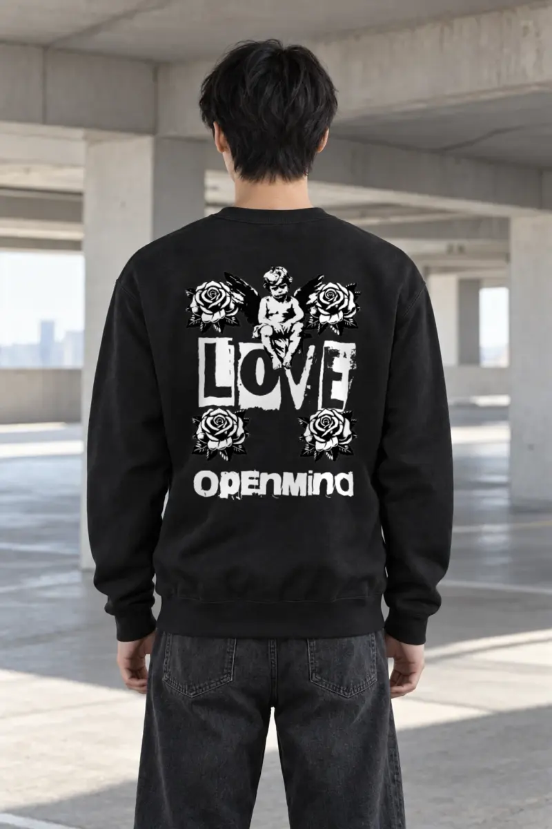 "Love Cherub" Heavy Blend Unisex Crewneck Sweatshirt | Gildan 18000