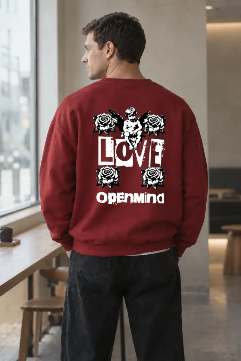 "Love Cherub" Heavy Blend Unisex Crewneck Sweatshirt | Gildan 18000