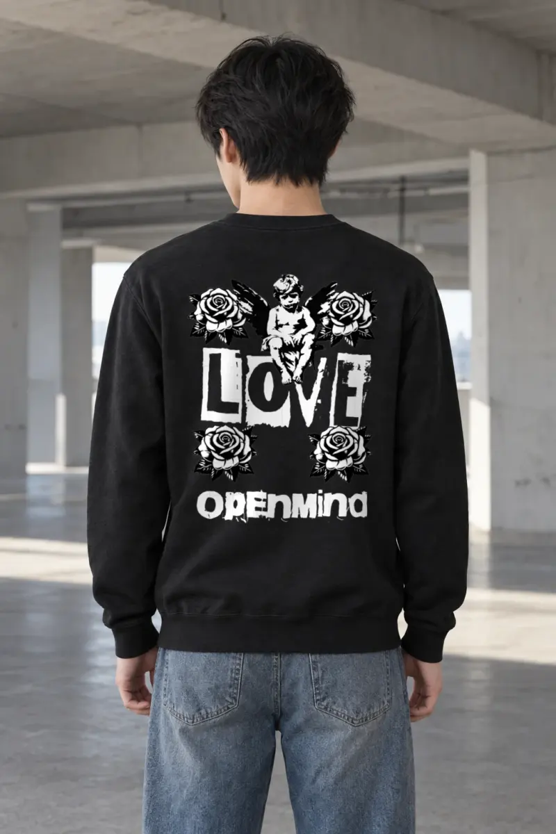 "Love Cherub" Heavy Blend Unisex Crewneck Sweatshirt