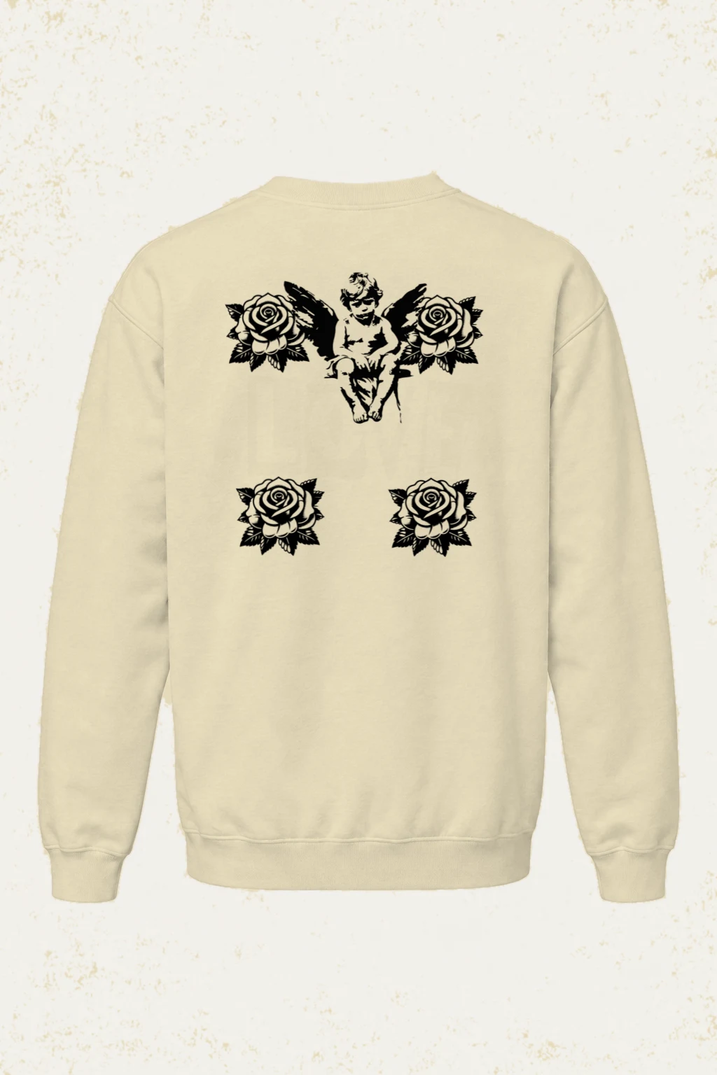 "Love Cherub" Unisex Sponge Fleece Crewneck Sweatshirt | Bella + Canvas 3901