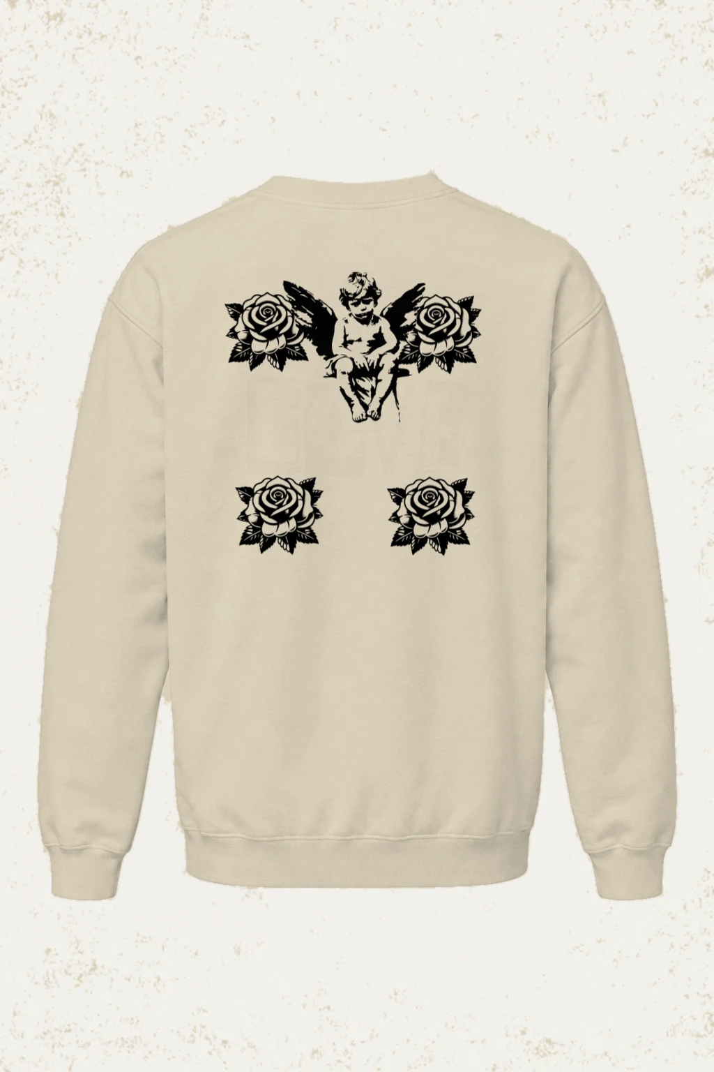 "Love Cherub" Unisex Sponge Fleece Crewneck Sweatshirt | Bella + Canvas 3901