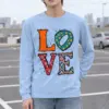 "Love Folk Lettering" Unisex Longsleeve T-shirt