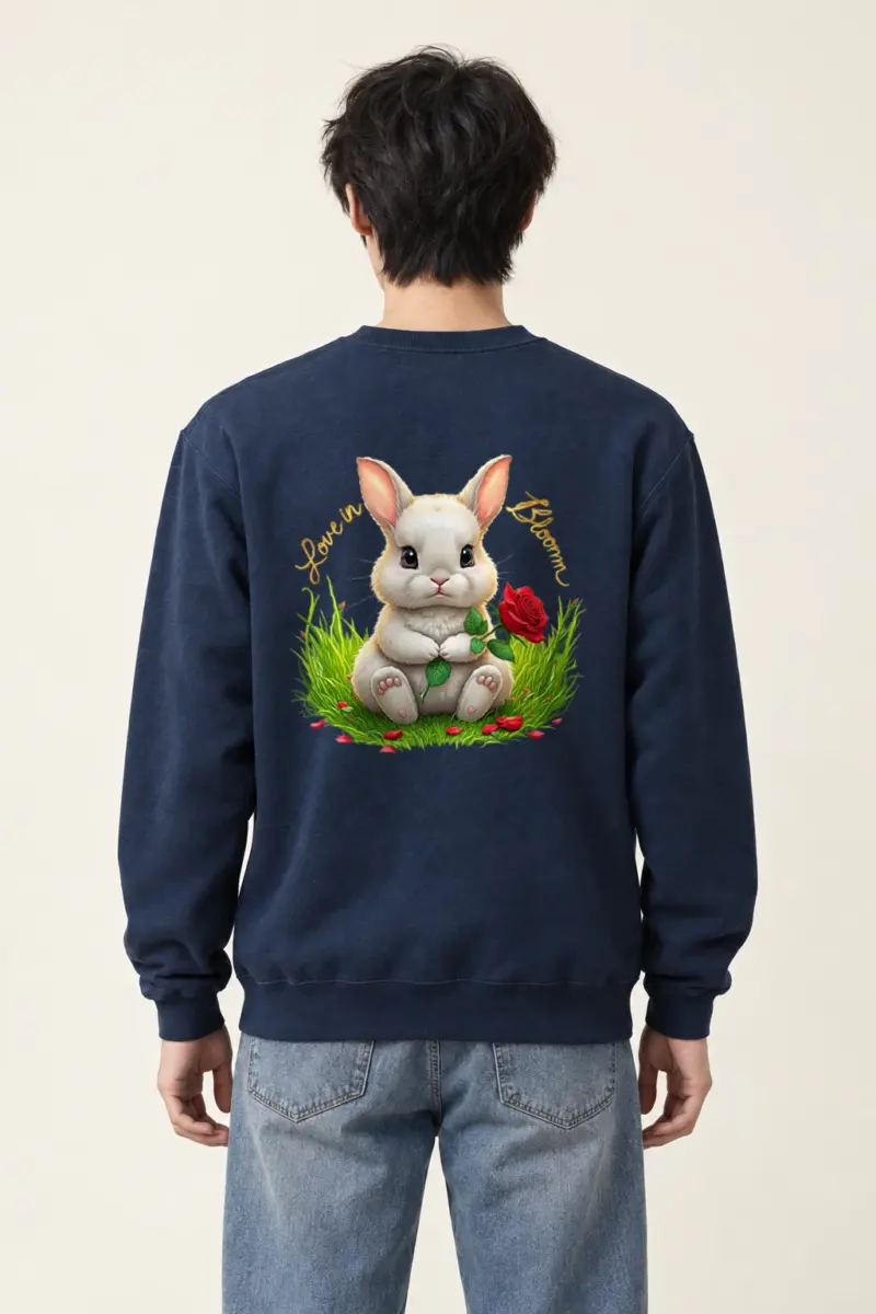 "Love In Bloom" Heavy Blend Unisex Crewneck Sweatshirt