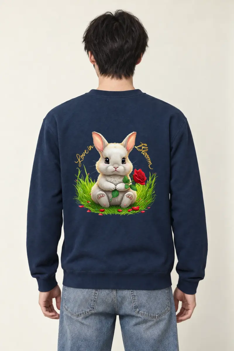 "Love In Bloom" Heavy Blend Unisex Crewneck Sweatshirt