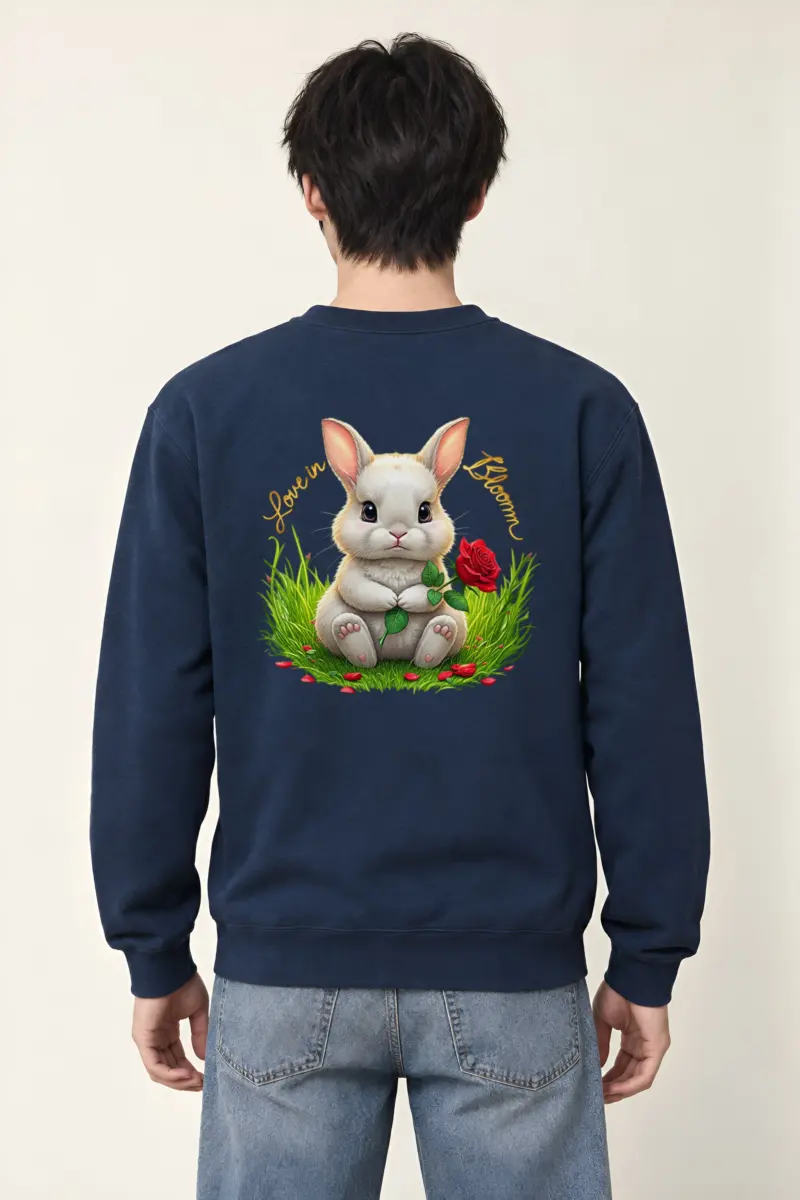 "Love In Bloom" Heavy Blend Unisex Crewneck Sweatshirt