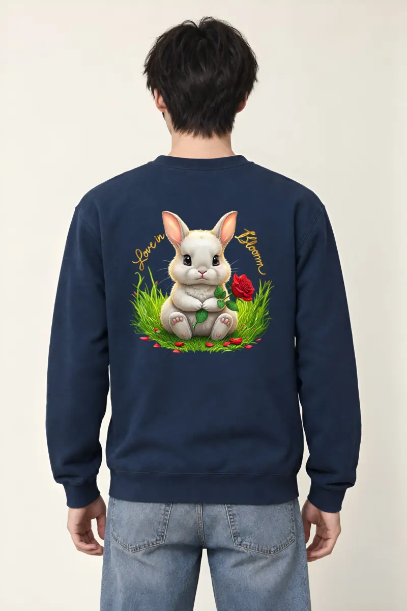 "Love In Bloom" Heavy Blend Unisex Crewneck Sweatshirt