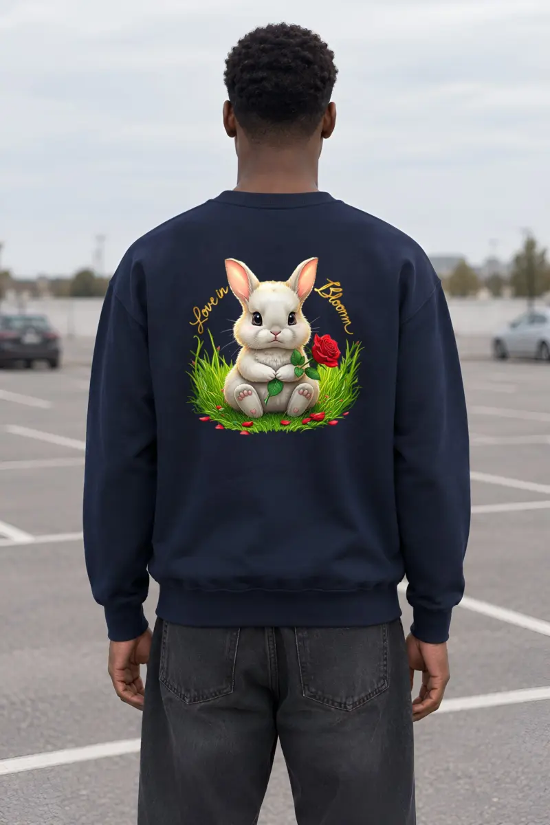 "Love In Bloom" Heavy Blend Unisex Crewneck Sweatshirt