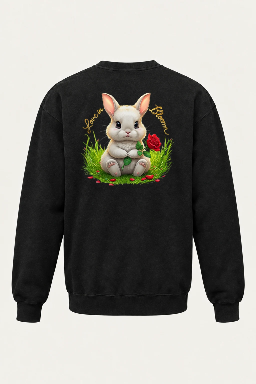 "Love In Bloom" Heavy Blend Unisex Crewneck Sweatshirt | Gildan 18000