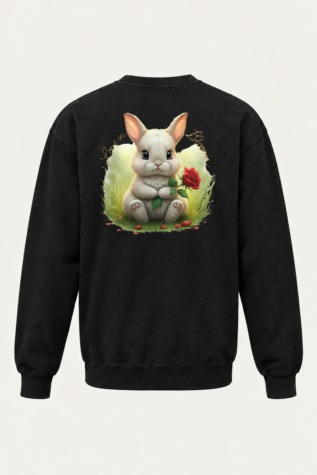 "Love In Bloom" Heavy Blend Unisex Crewneck Sweatshirt | Gildan 18000