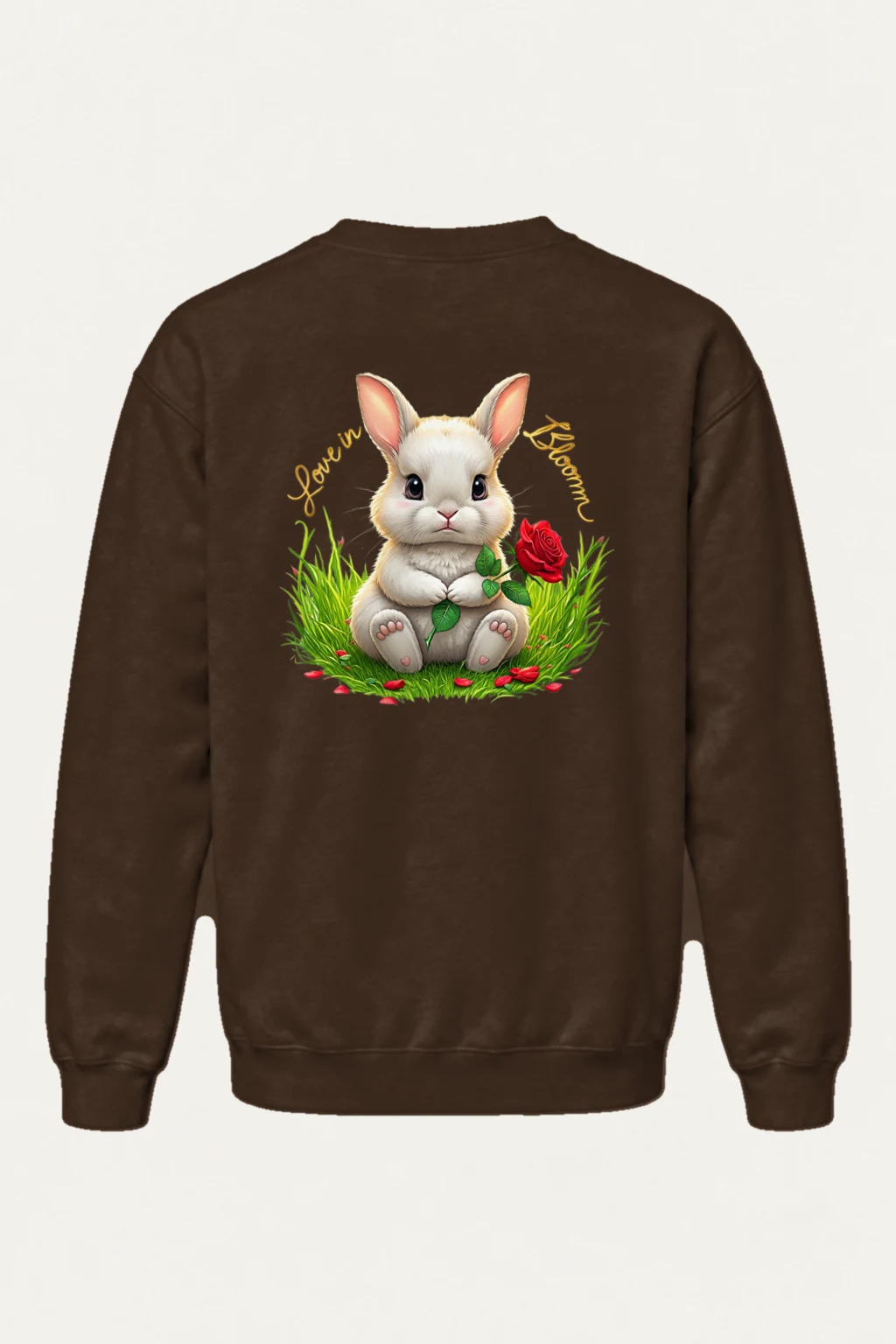 "Love In Bloom" Heavy Blend Unisex Crewneck Sweatshirt | Gildan 18000