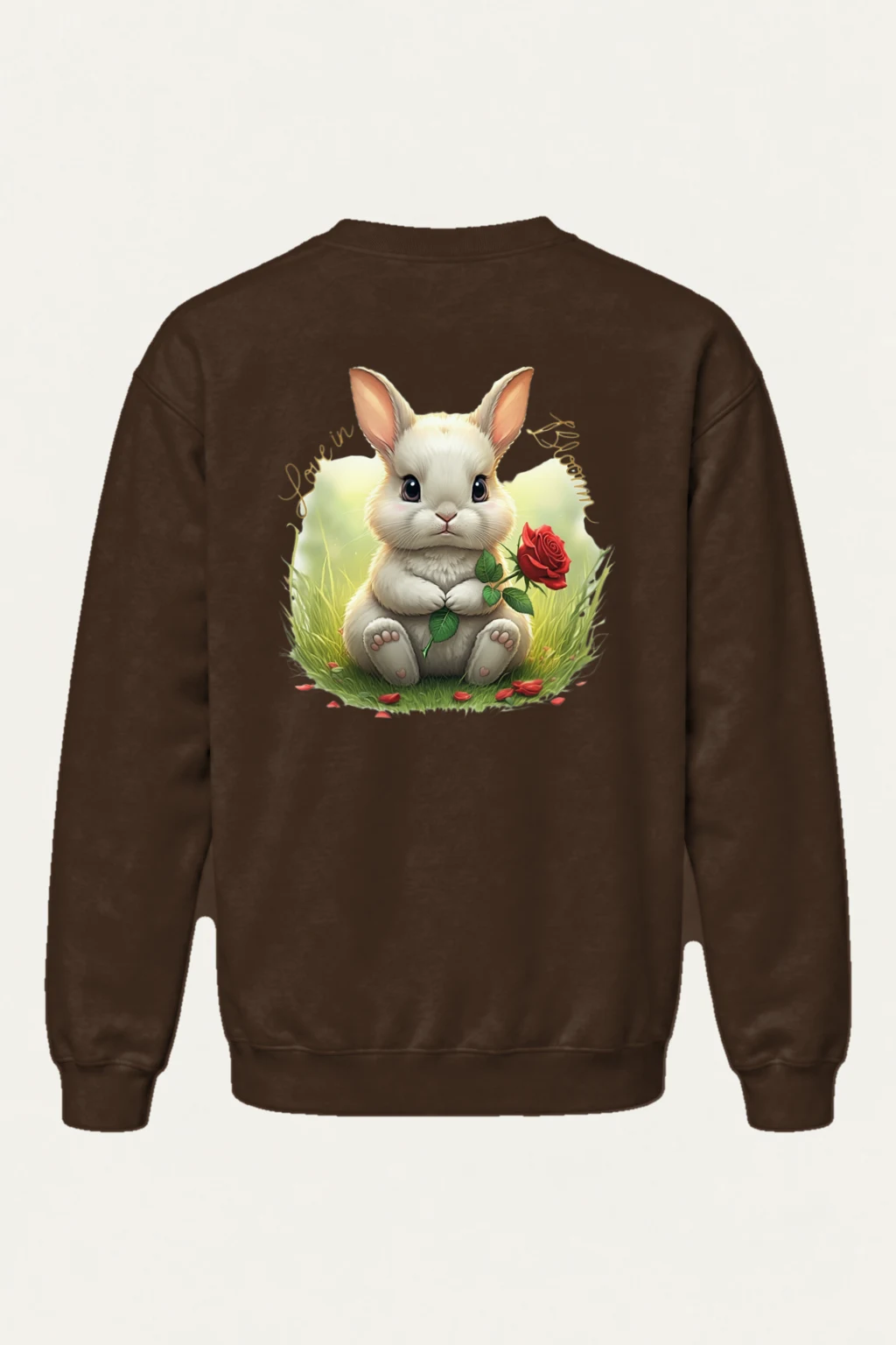 "Love In Bloom" Heavy Blend Unisex Crewneck Sweatshirt | Gildan 18000