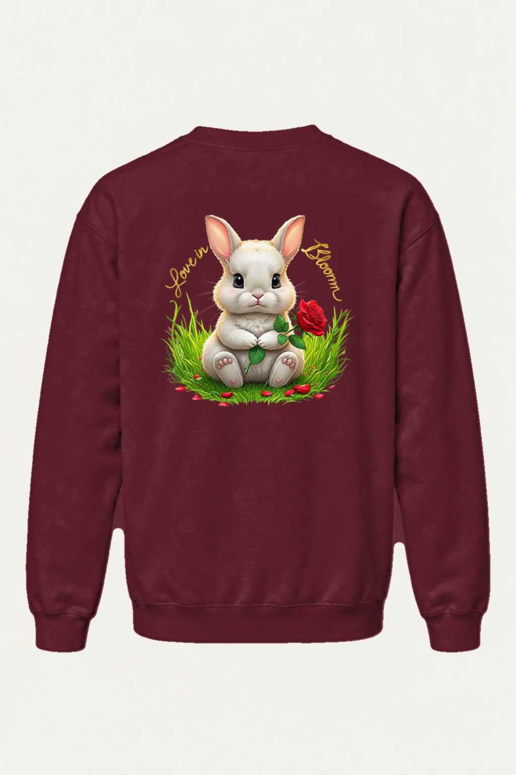 "Love In Bloom" Heavy Blend Unisex Crewneck Sweatshirt | Gildan 18000