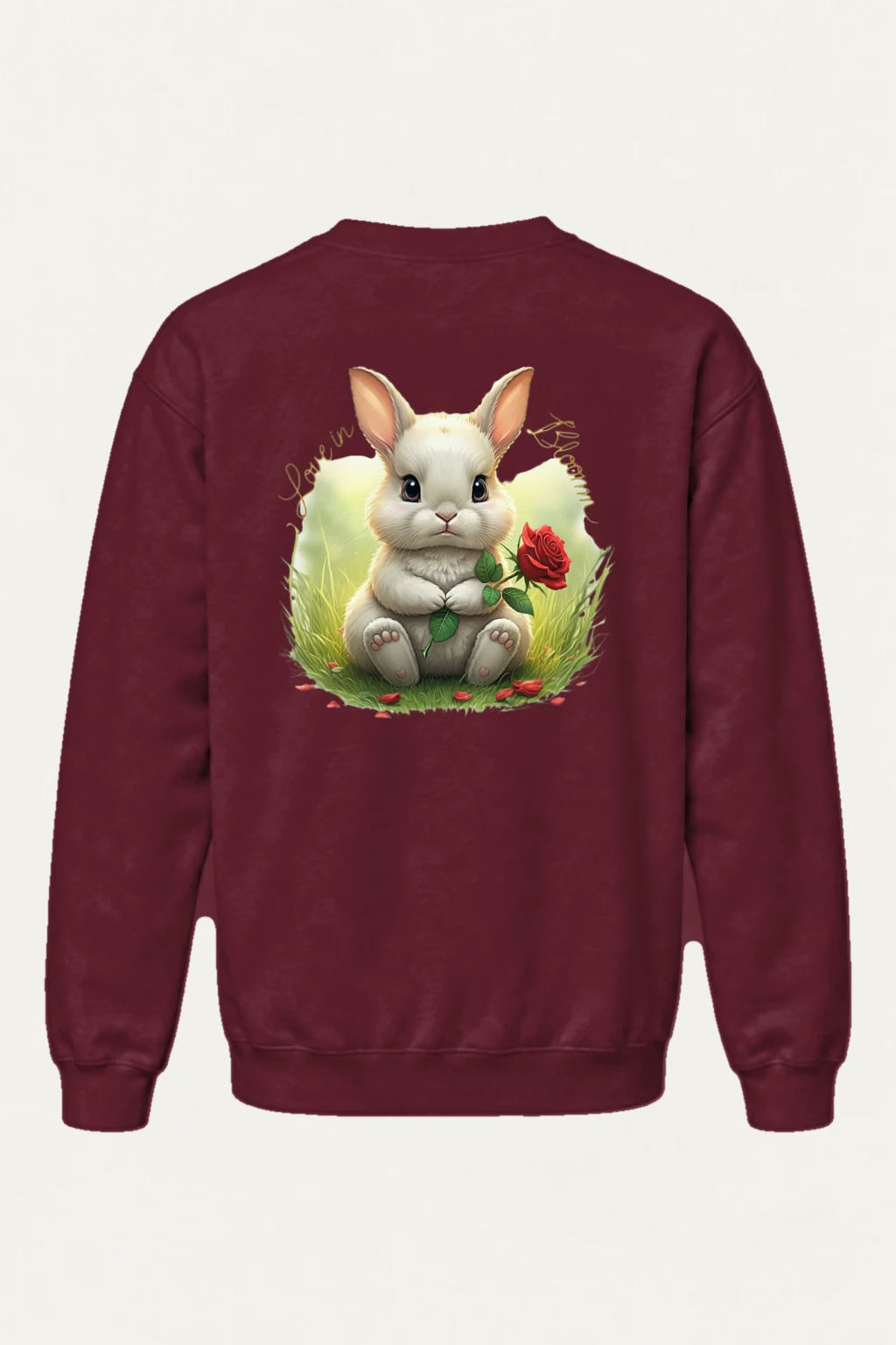 "Love In Bloom" Heavy Blend Unisex Crewneck Sweatshirt | Gildan 18000