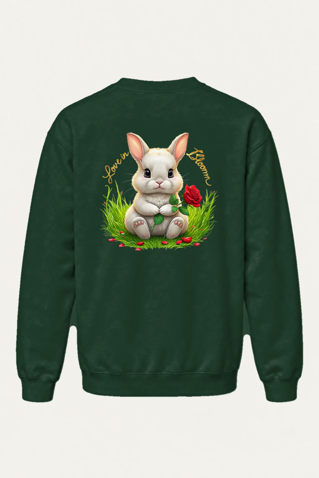 "Love In Bloom" Heavy Blend Unisex Crewneck Sweatshirt | Gildan 18000