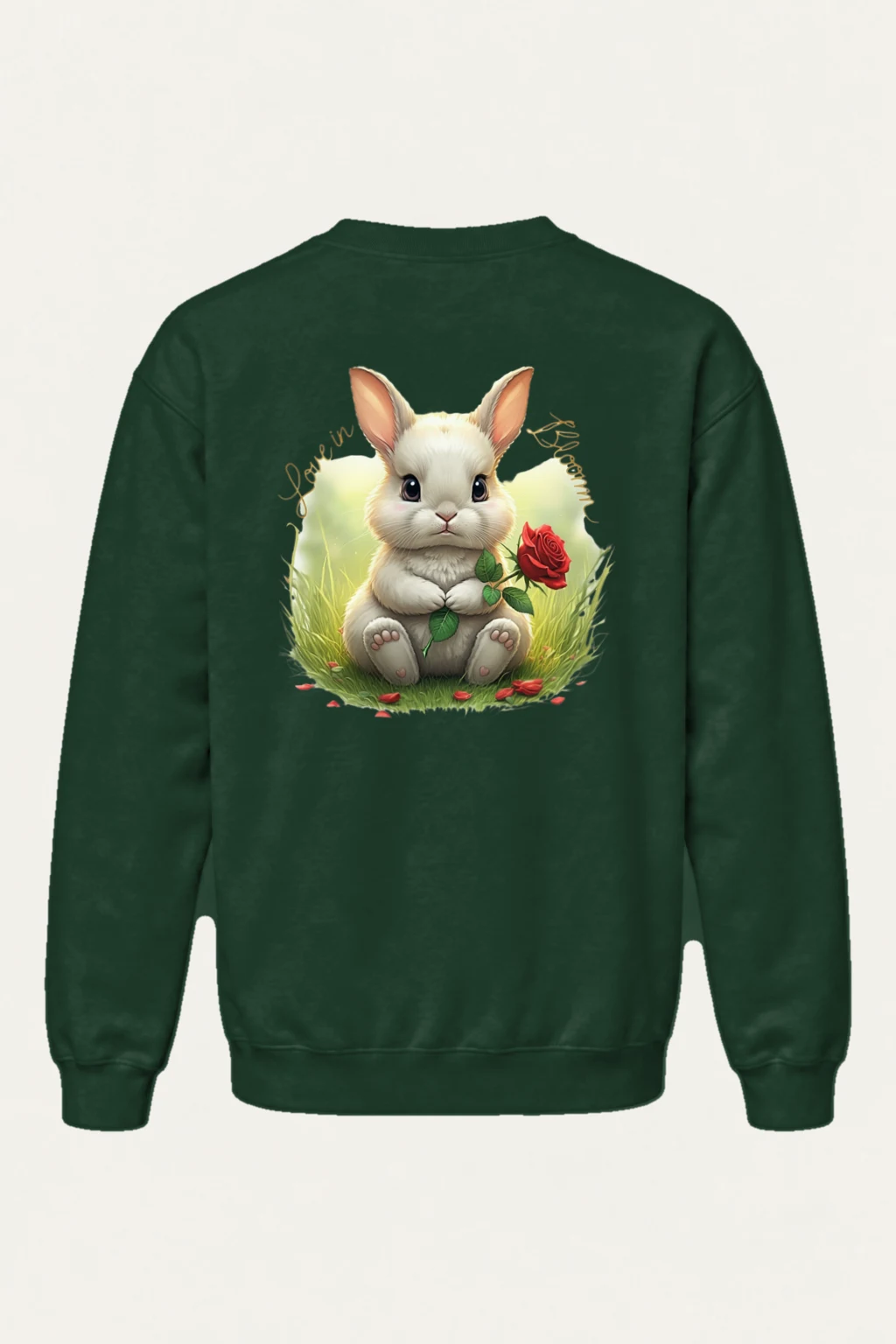 "Love In Bloom" Heavy Blend Unisex Crewneck Sweatshirt | Gildan 18000