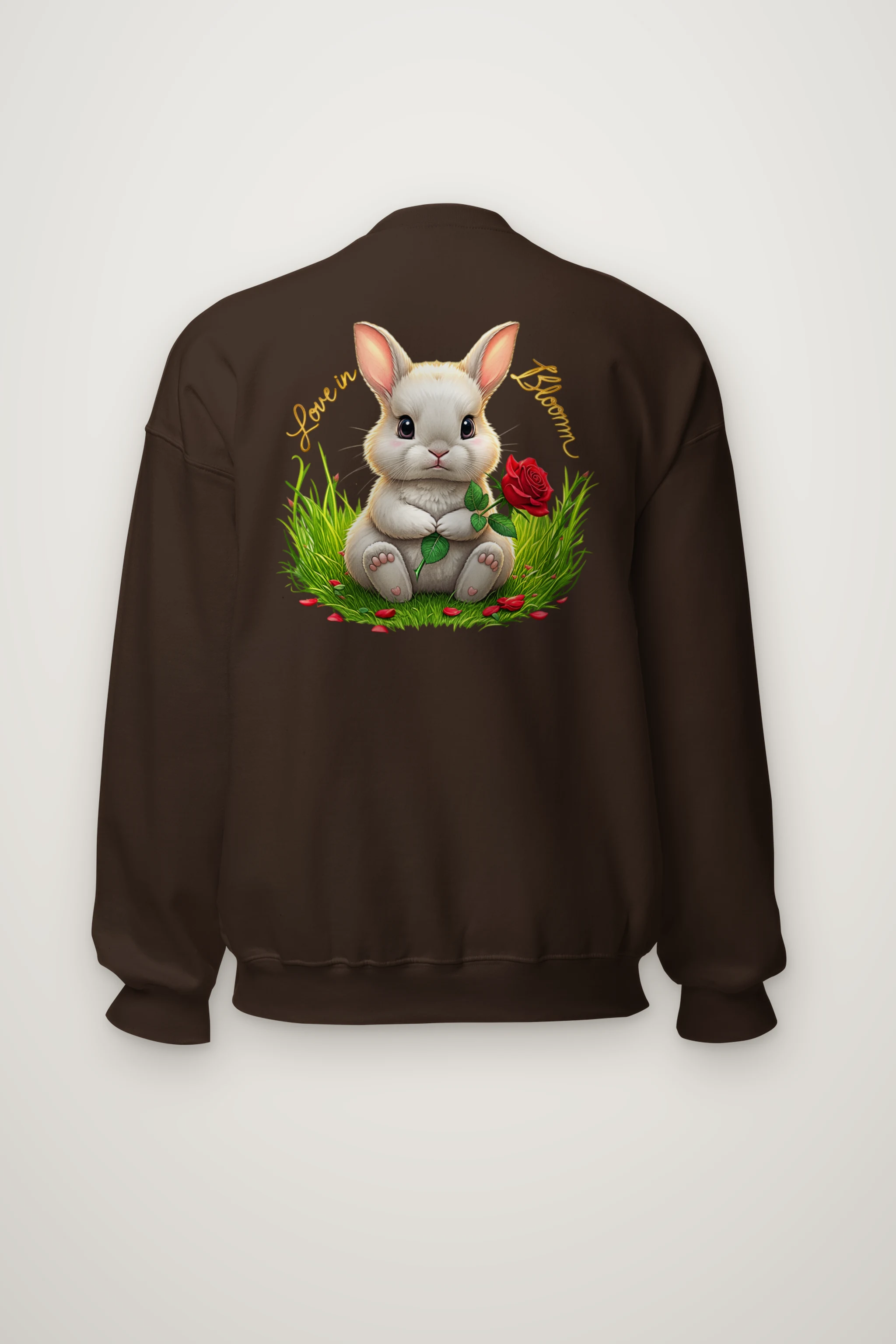 "Love In Bloom" Heavy Blend Unisex Crewneck Sweatshirt