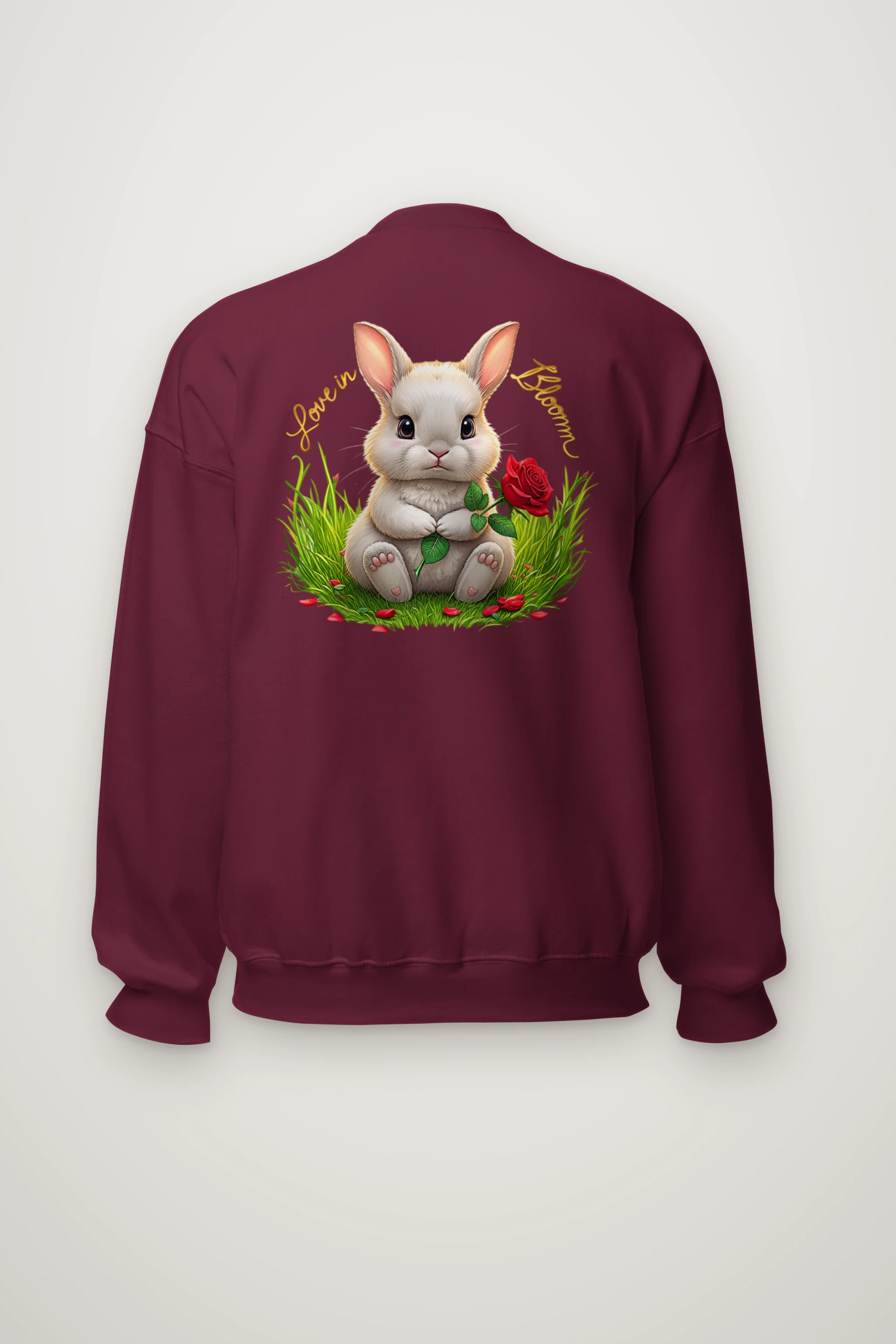 "Love In Bloom" Heavy Blend Unisex Crewneck Sweatshirt