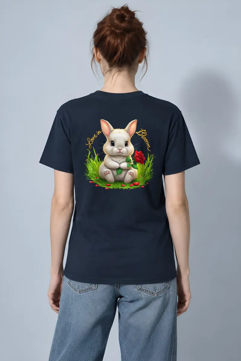 "Love In Bloom" Heavyweight Unisex Crewneck T-shirt