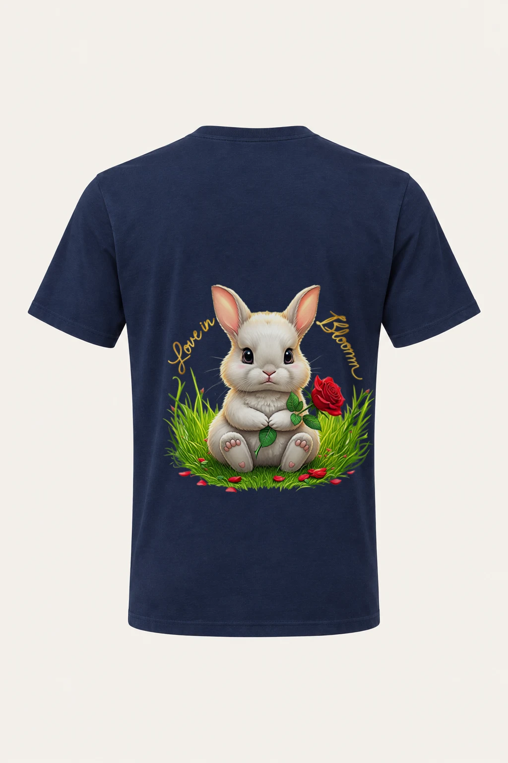 "Love In Bloom" Heavyweight Unisex Crewneck T-shirt | Gildan 5000
