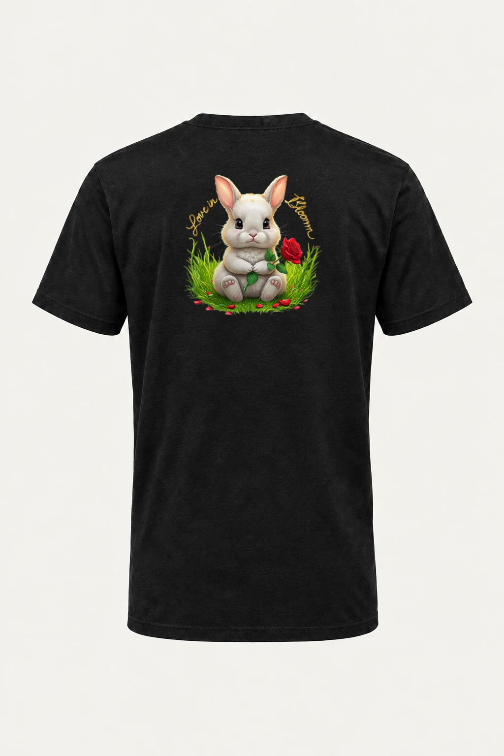 "Love In Bloom" Heavyweight Unisex Crewneck T-shirt | Gildan 5000