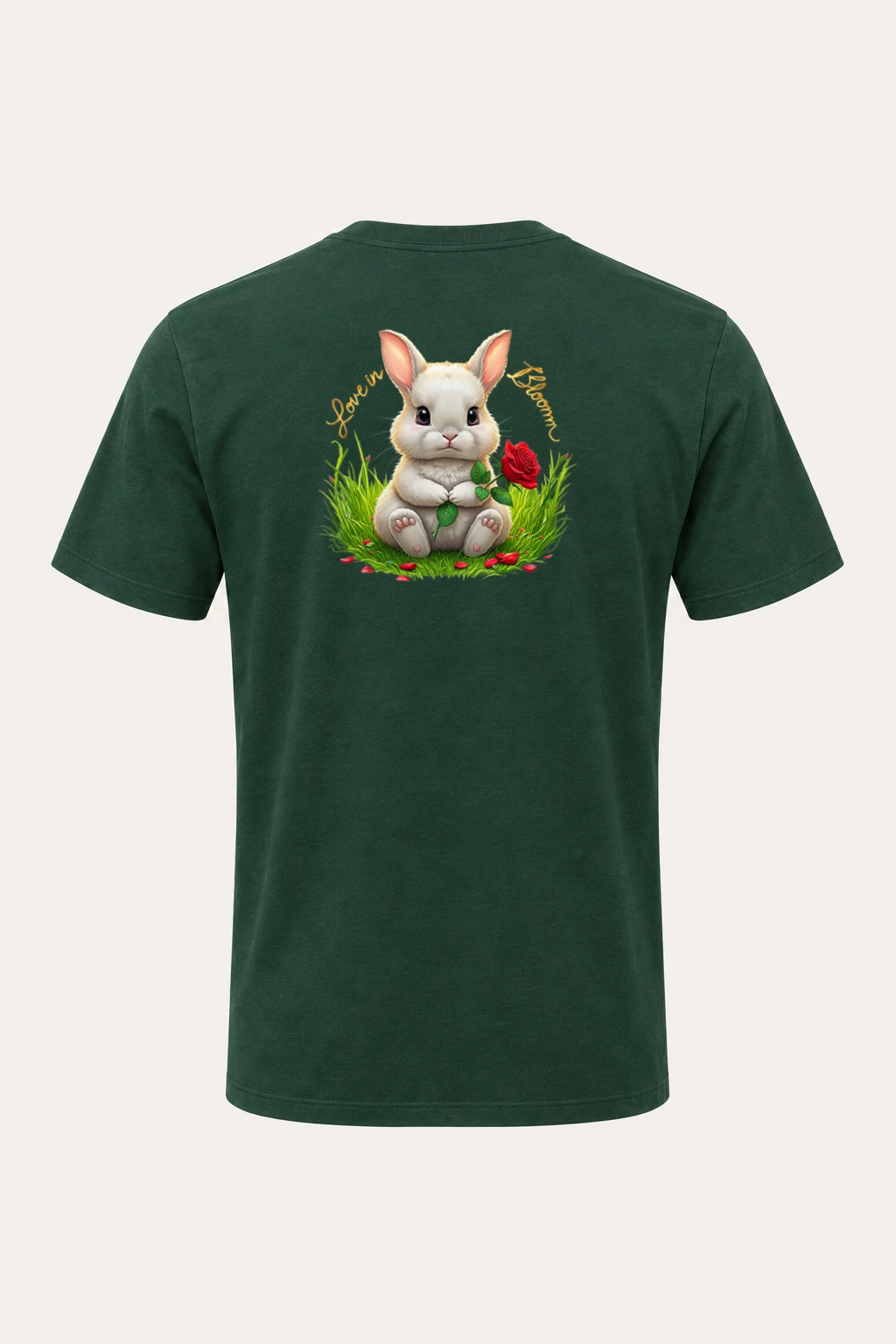 "Love In Bloom" Heavyweight Unisex Crewneck T-shirt | Gildan 5000