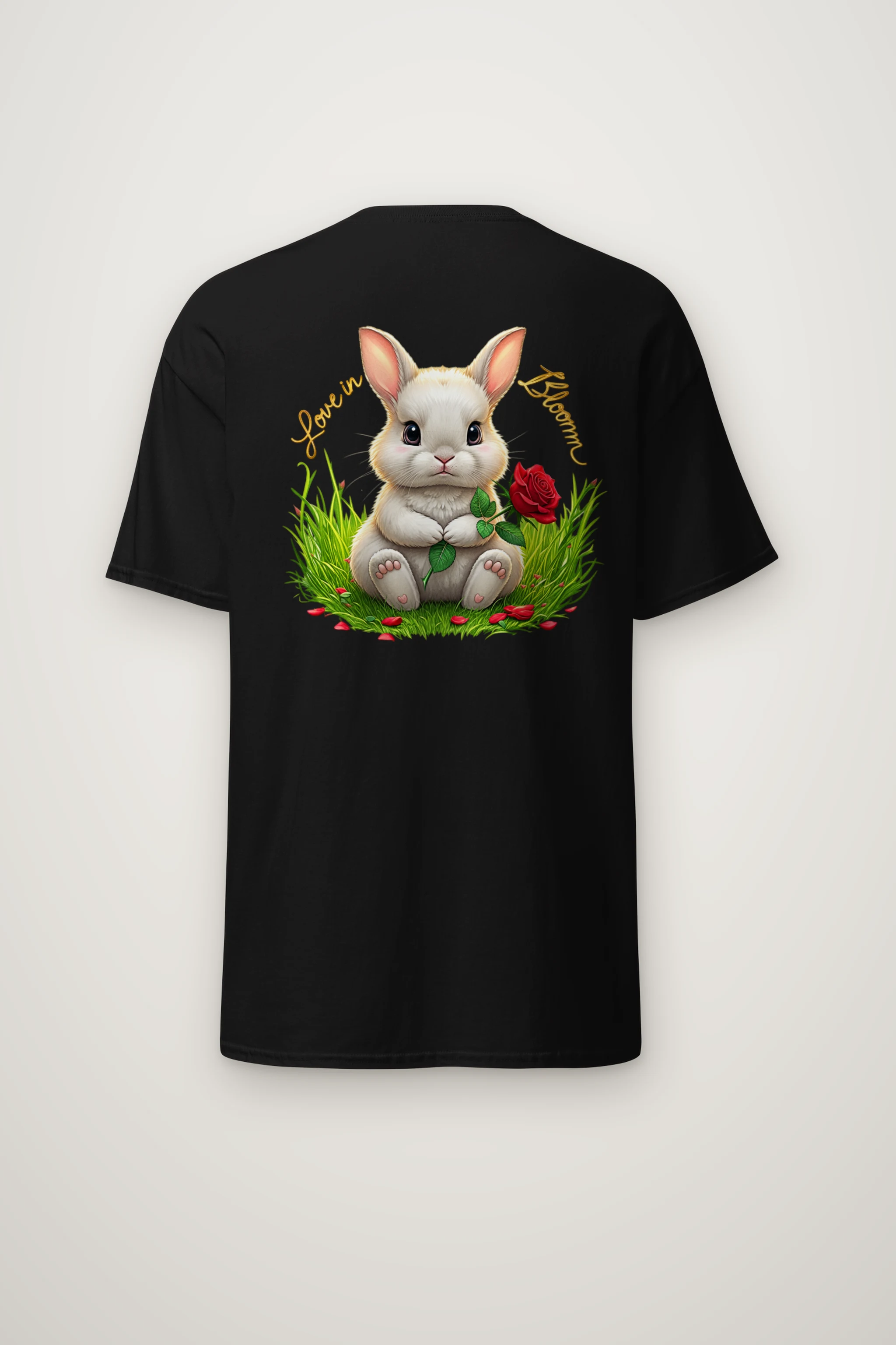"Love In Bloom" Heavyweight Unisex Crewneck T-shirt
