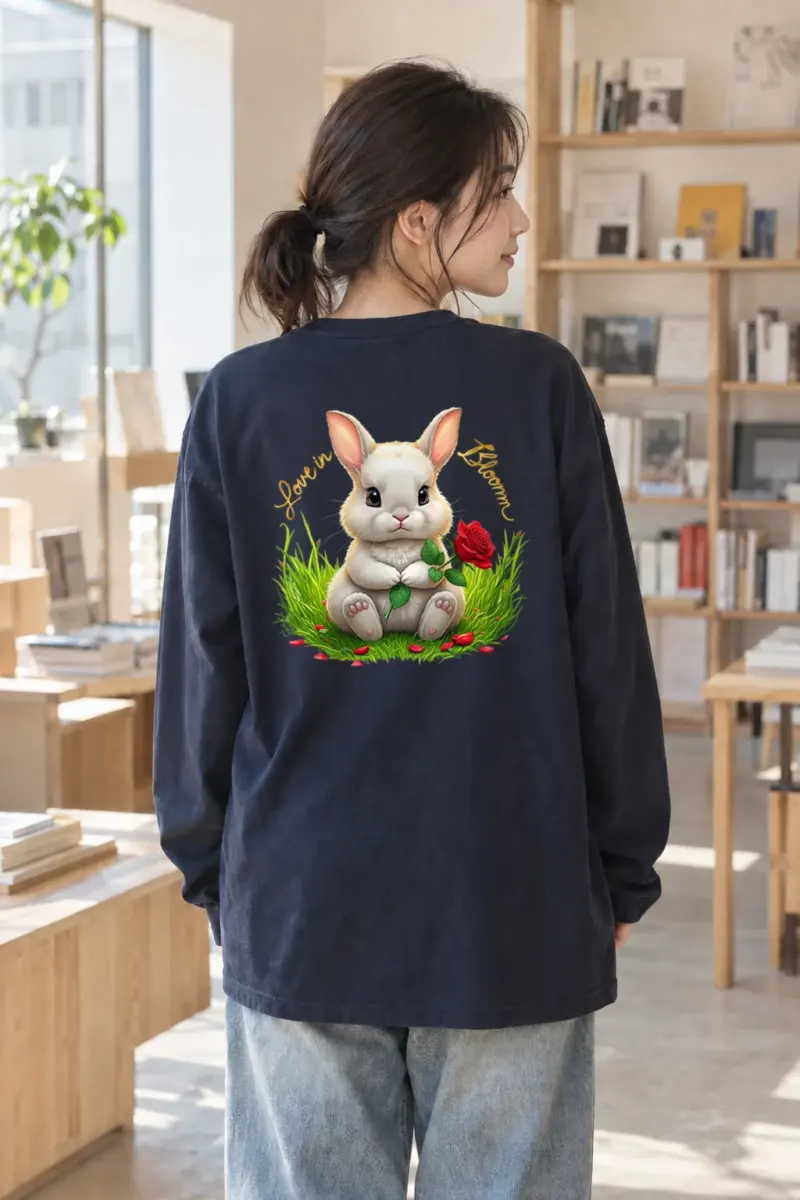 "Love In Bloom" Unisex Longsleeve T-shirt | Gildan 2400