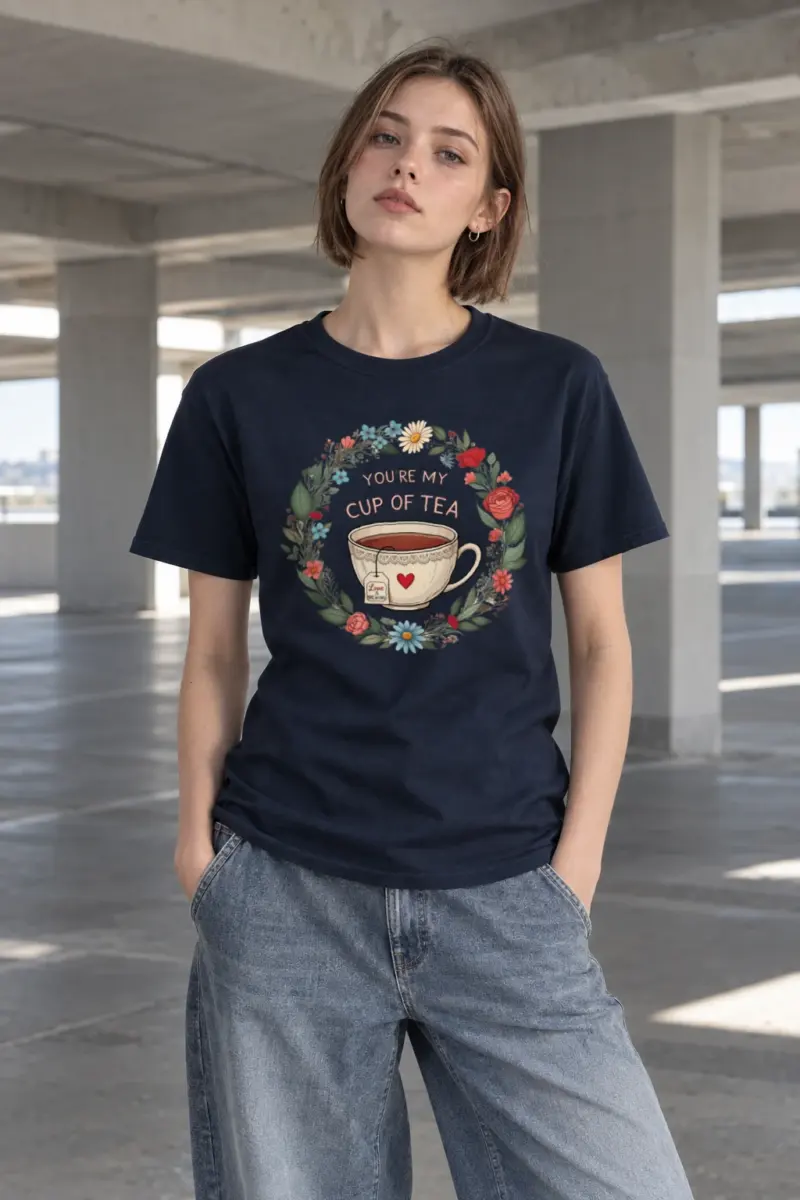 "Love Is Brewing" Heavyweight Unisex Crewneck T-shirt