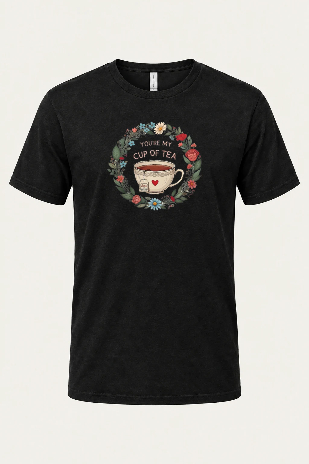 "Love Is Brewing" Heavyweight Unisex Crewneck T-shirt | Gildan 5000