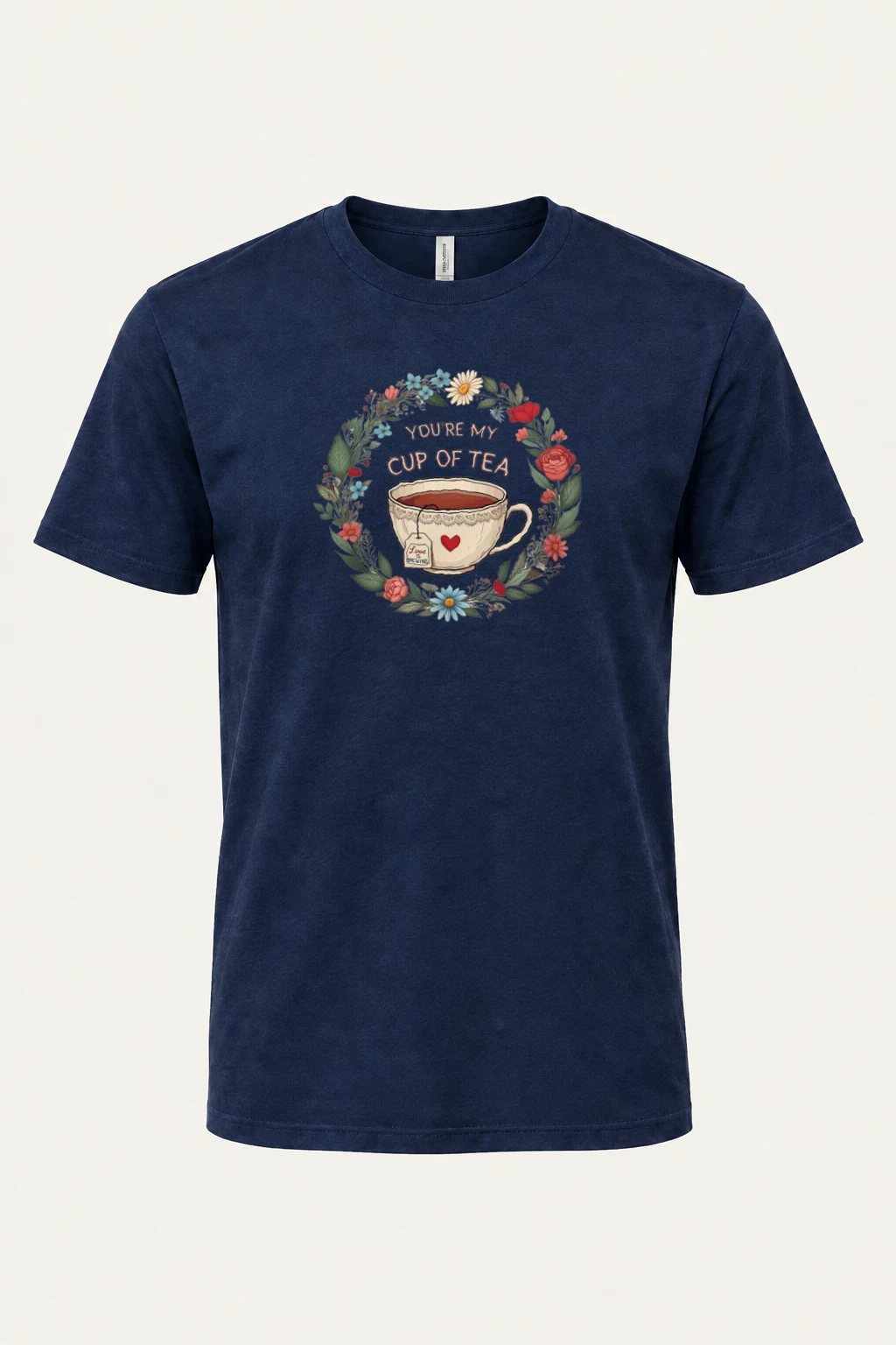 "Love Is Brewing" Heavyweight Unisex Crewneck T-shirt | Gildan 5000