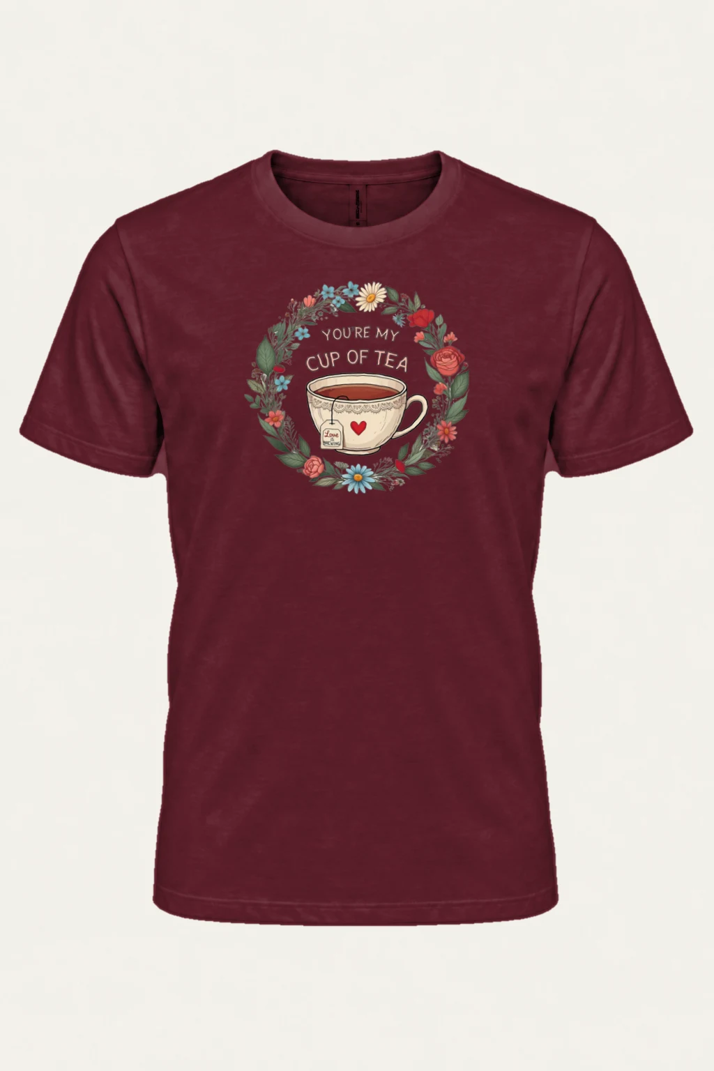 "Love Is Brewing" Heavyweight Unisex Crewneck T-shirt | Gildan 5000